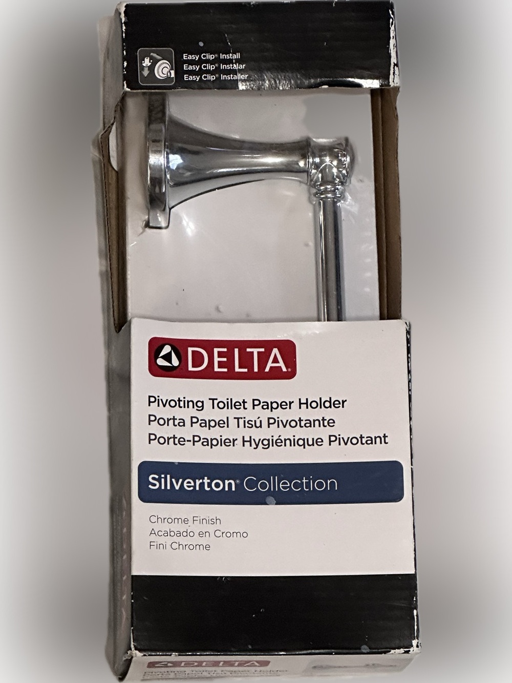 Delta Silverton Chrome Pivoting Toilet Paper Holder